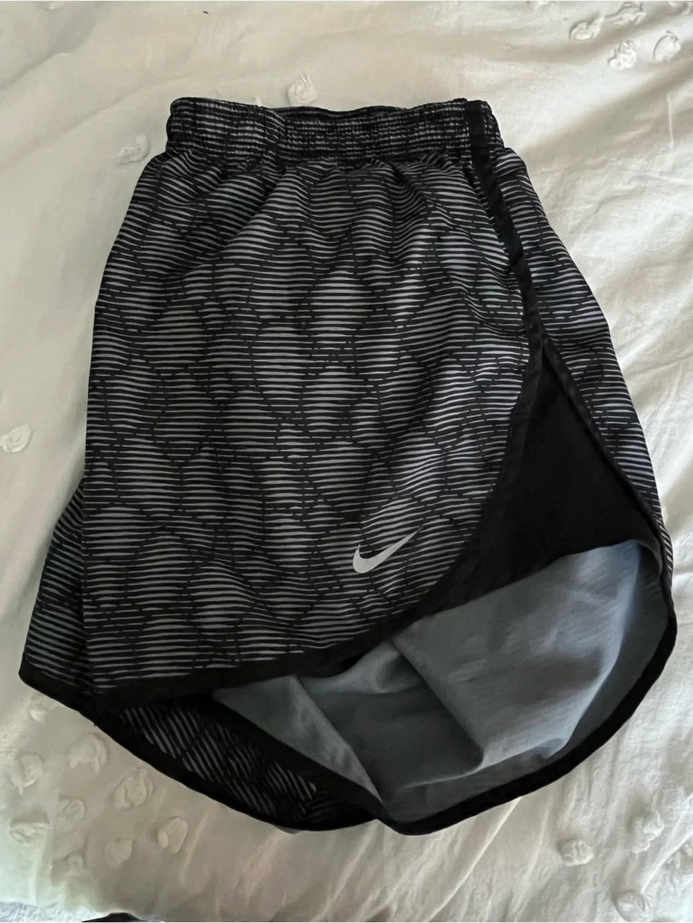 Nike Dri-FIT Black Striped Running Shorts